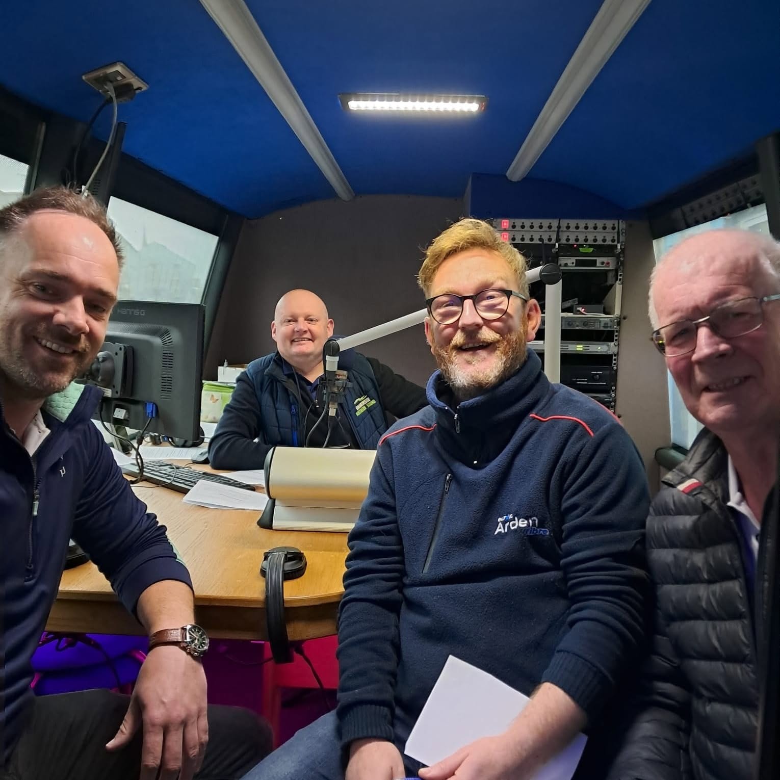 Arden Broadband team on a local radio broadcast
